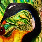 "Eat The Apple" 24x48 Acyrlic & Ink on Canvas 2014 Gallery Brandi C. Art 827 Currie St. Fort Worth, TX