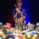 Assisting in Service to the Artist and Facilitor Ms. Hannah Taylor local Art Student.